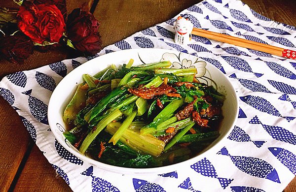 豆豉鲮鱼油麦菜