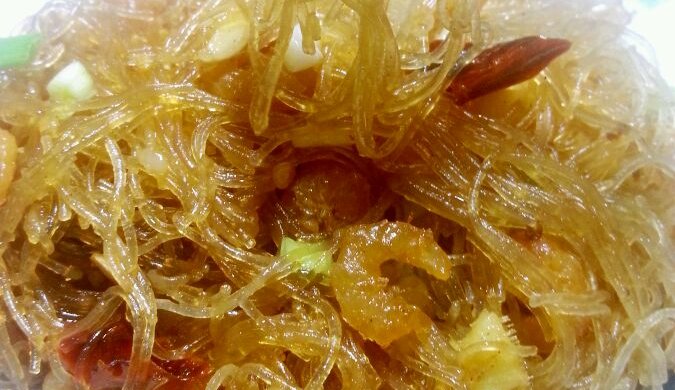干虾仁炒粉丝