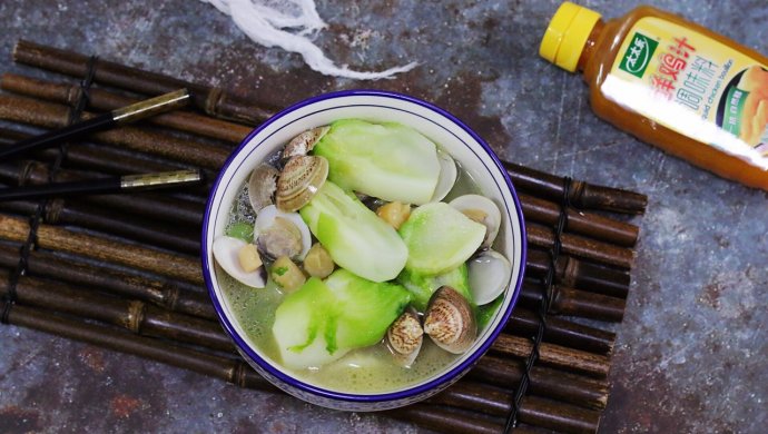 干贝花蛤儿菜汤