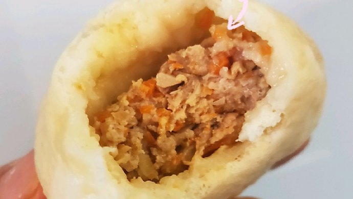干贝冬笋肉包