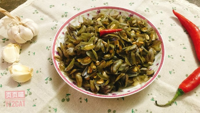 爆炒鲜美海瓜子,家的味道
