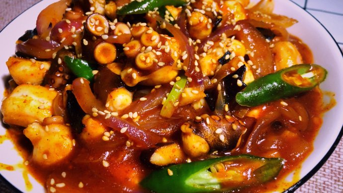 家乡味朝族菜  辣炒八爪鱼