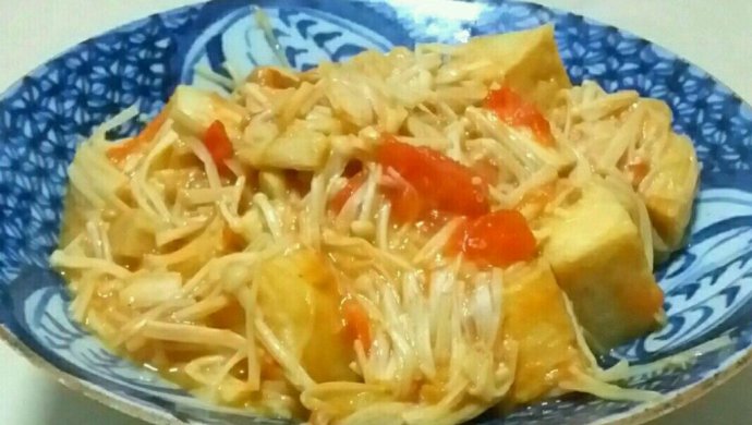 金针菇炒鱼豆腐