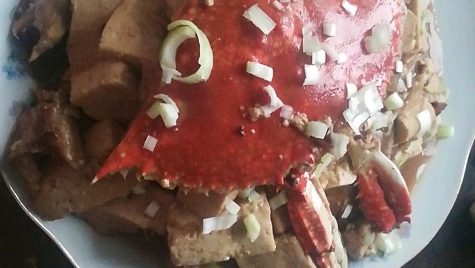 咸蟹子炖豆腐