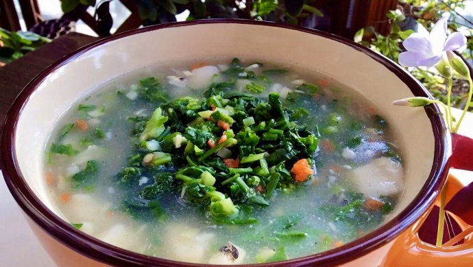 荠菜鳕鱼羹