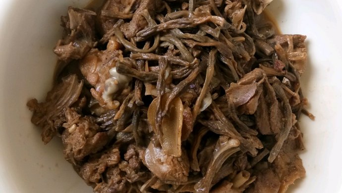 干豆角焖鸭肉