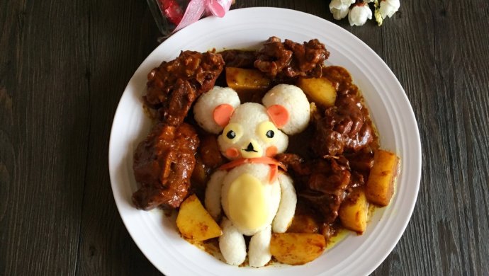 小熊咖喱腔骨饭