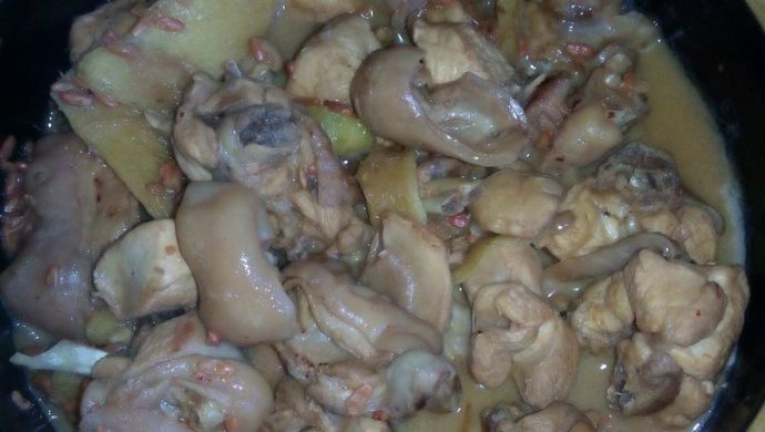 兔肉酒糟煲