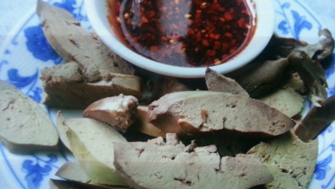 乐乐自家菜--白煮鸡肝