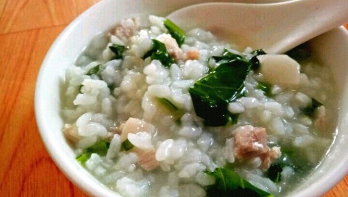瘦肉菜粥