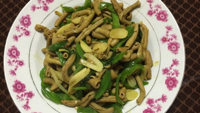 青椒炒鸭肠