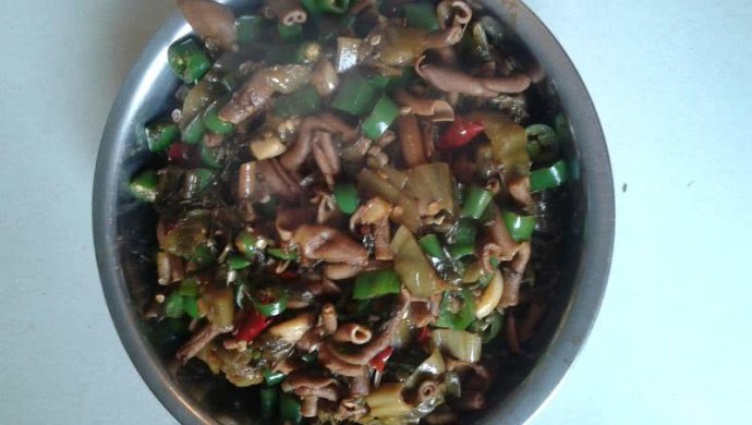辣炒酸菜鸭肠