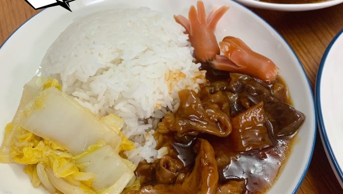 家乐台式卤汁烧萝卜牛杂饭