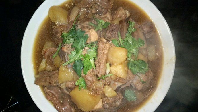 排骨鸡胗压土豆