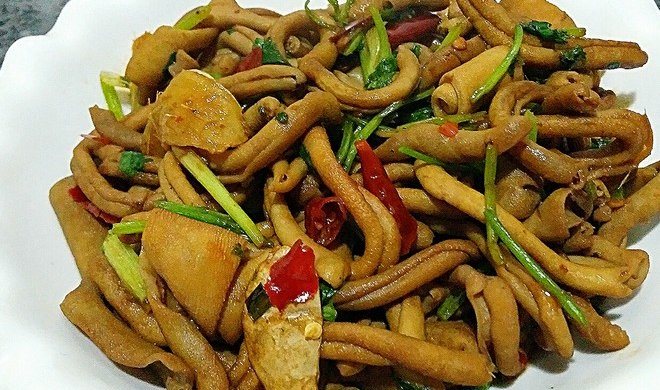 辣炒鸭肠
