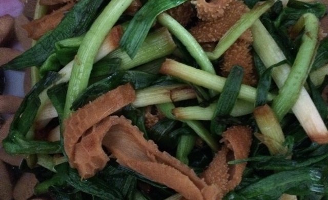 大蒜炒羊肚