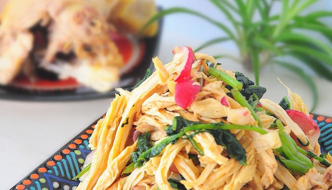三黄鸡拌菜