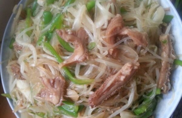 肚丝杂菜炒粉丝