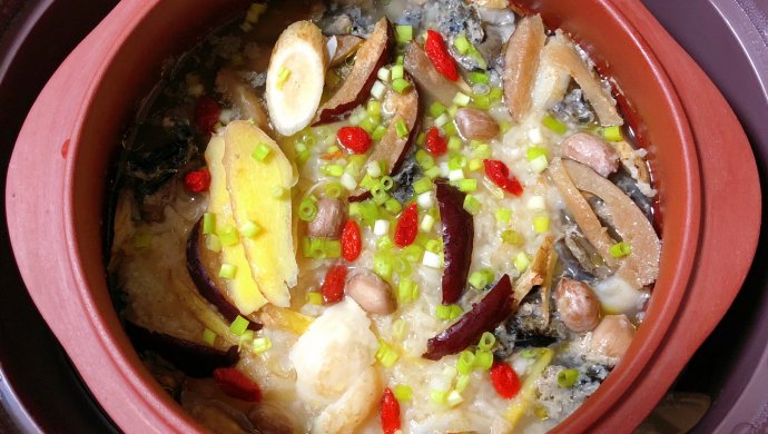 乌鸡养颜粥