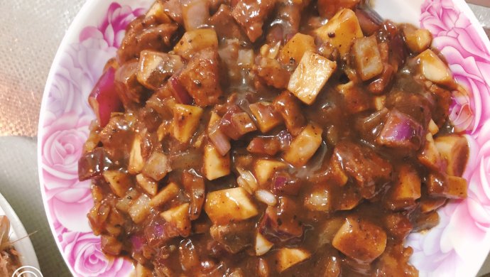 黑椒牛肉丁，嫩到没朋友