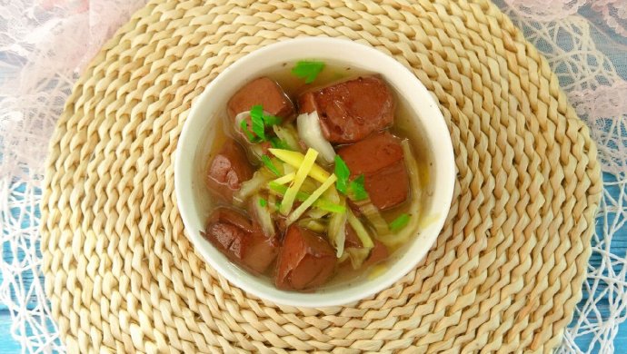 咸菜猪红汤
