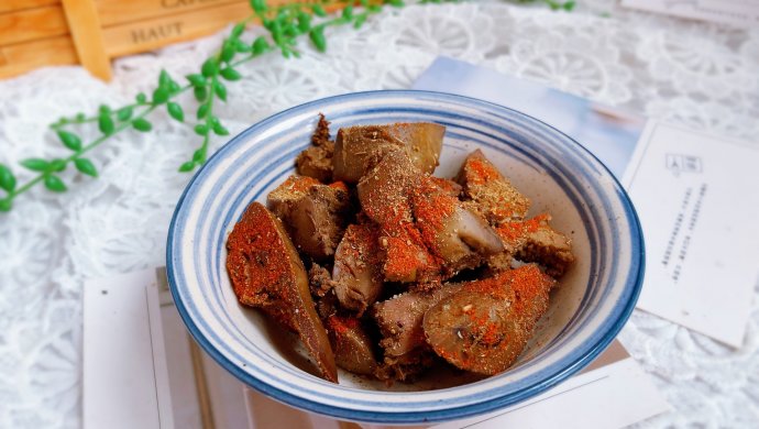 香辣烤鸡肝