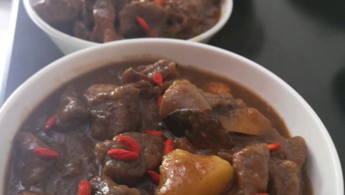 红烧咖喱鹿肉