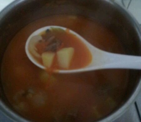 土豆番茄牛腱汤