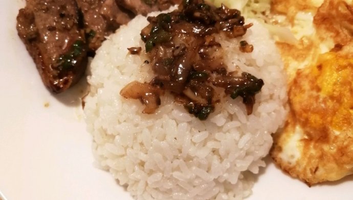 黑椒鸭胸盖饭