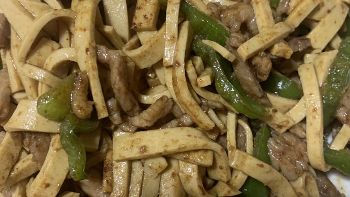 青椒肉丝厚百叶