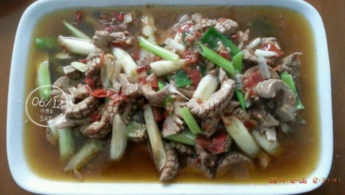 炒腰花（川菜，爆炒腰花）