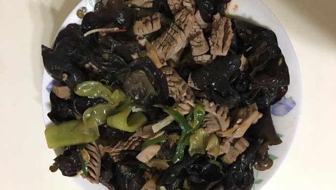 木耳黄瓜炒腰花