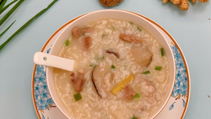 香菇鸭肉粥