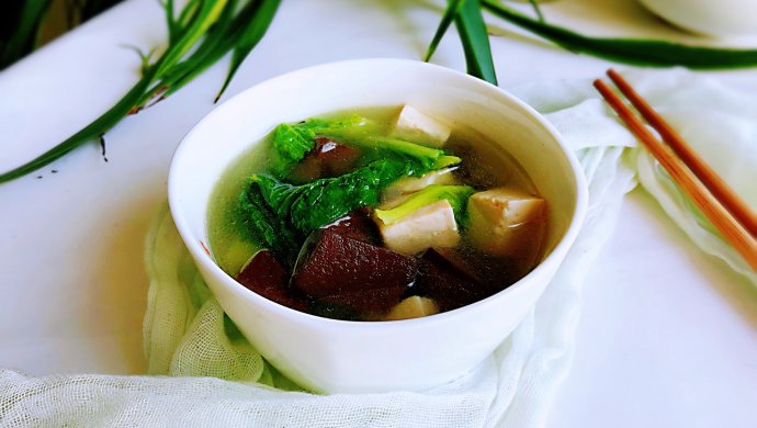 鸭血豆腐汤
