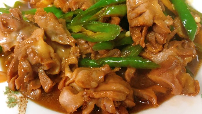 超级下饭的青椒炒鸡胗