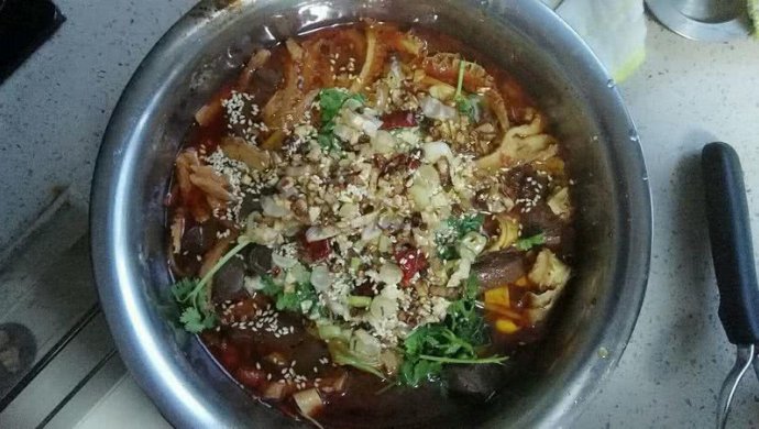 家常毛血旺