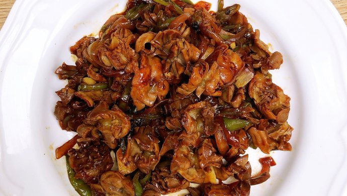 自创的爆炒鸡胗