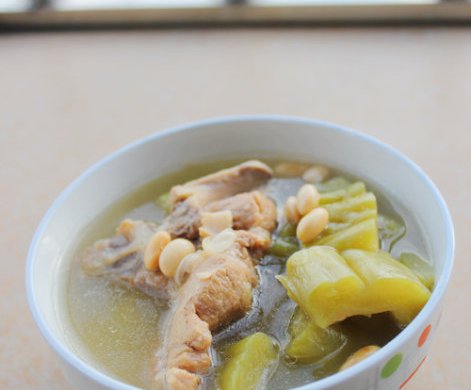 猪骨黄豆苦瓜汤