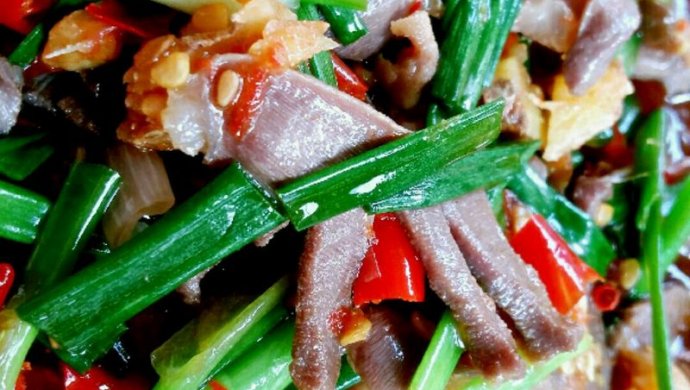 爱厨房之一一炒鸡杂(心、肠、胗、肝)