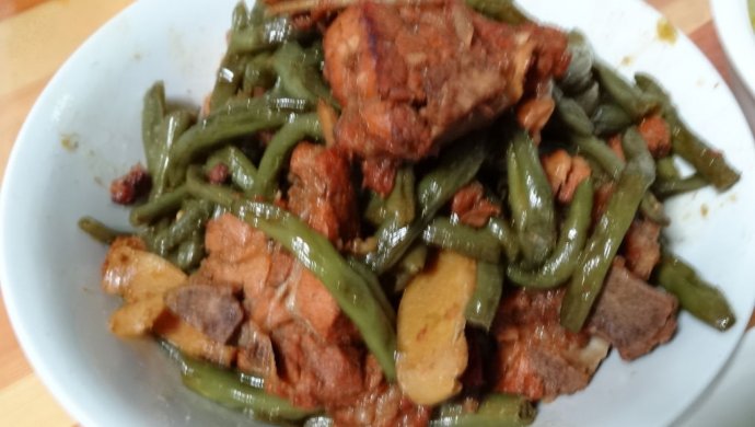 腔骨炖豆角