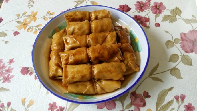 红烧百叶包