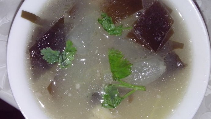 冬瓜海带鸭架汤