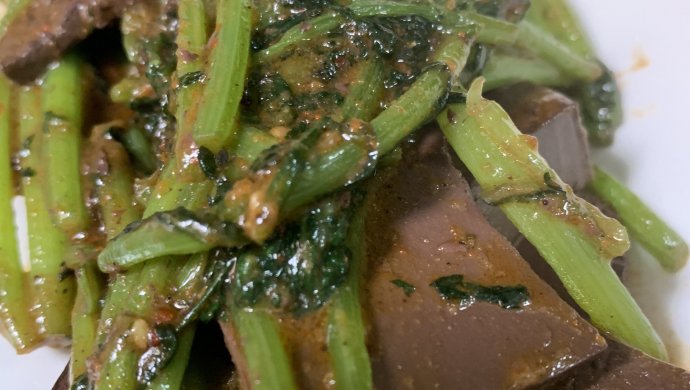 茼蒿血豆腐绝配