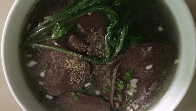 萝卜苗猪血汤