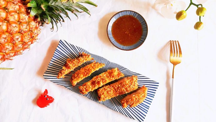 快手菜―燕麦炸猪排