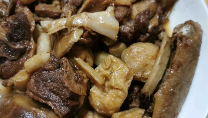 鸭肉炒子姜