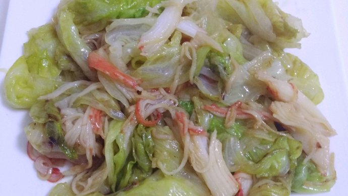 蟹肉蚝油生菜