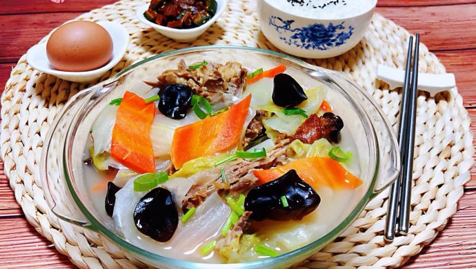 鸭架时蔬汤