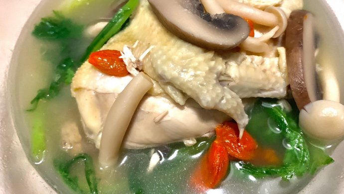 低脂补气鲜美三黄鸡汤