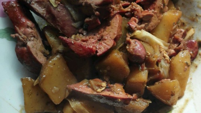 鸡肝炒土豆